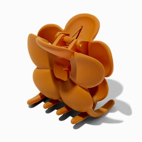 Brown Flower Hair Claw,
