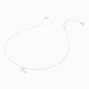Silver Zodiac Embellished Pendant Necklace - Libra,