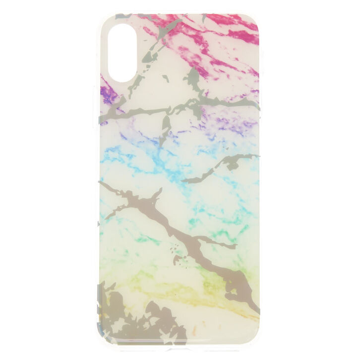 Holographic Rainbow Marble Phone Case,