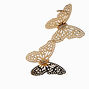 Gold-tone Filigree Double Butterfly Ear Cuff ,