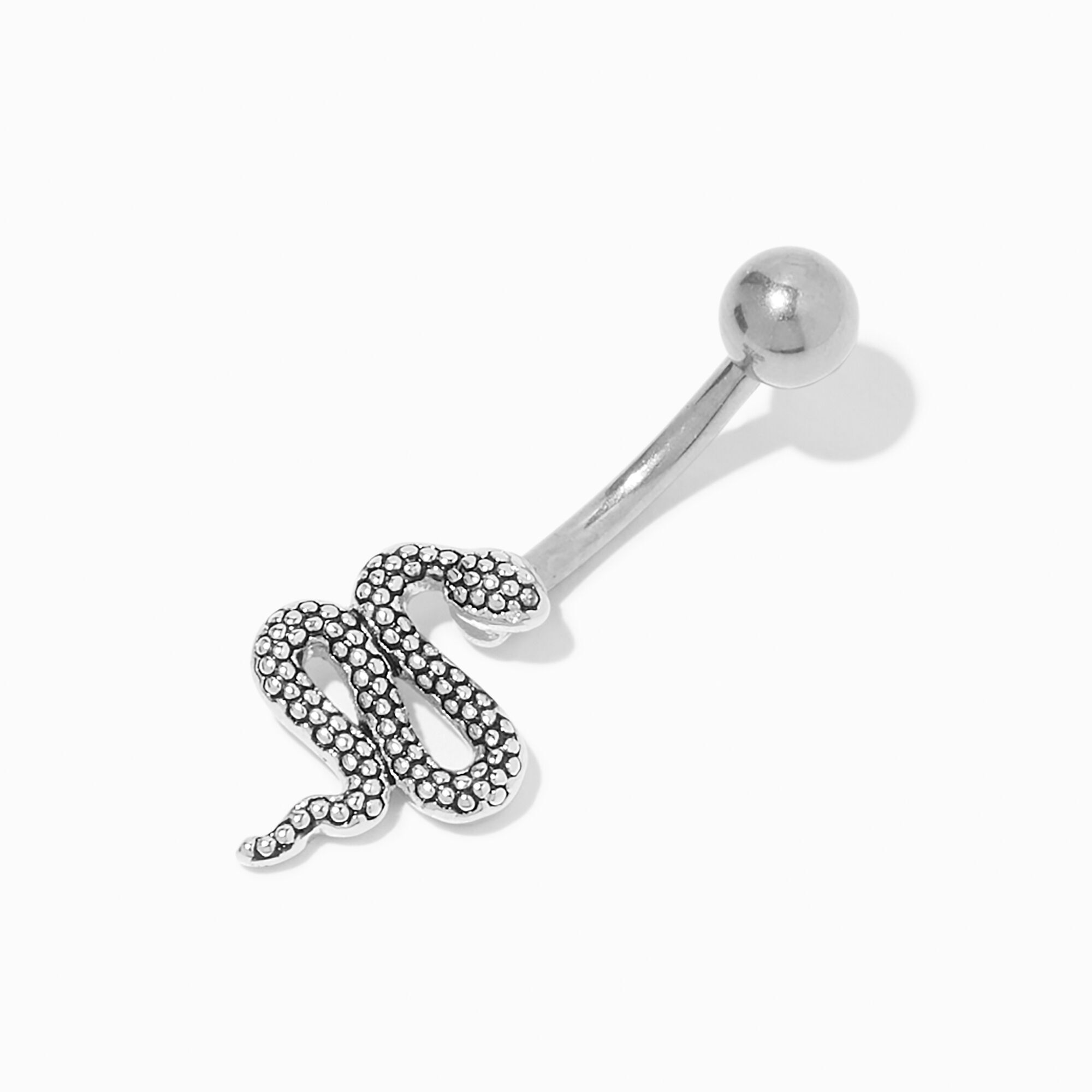 Titanium 14G Snake Belly Ring Icing US