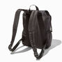Quilted Black Nylon Commuter Style Backpack,