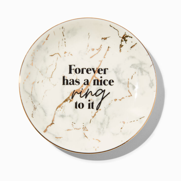 &quot;Forever...&quot; Ceramic Jewelry Tray,