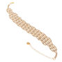 Gold-Tone Crystal Choker Necklace,