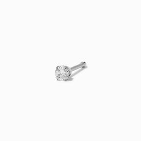 14k White Gold Stud with 1/20 ct. tw. Lab Grown Diamond Nose Piercing Kit,