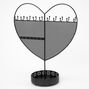 Heart Standing Jewelry Holder - Black,