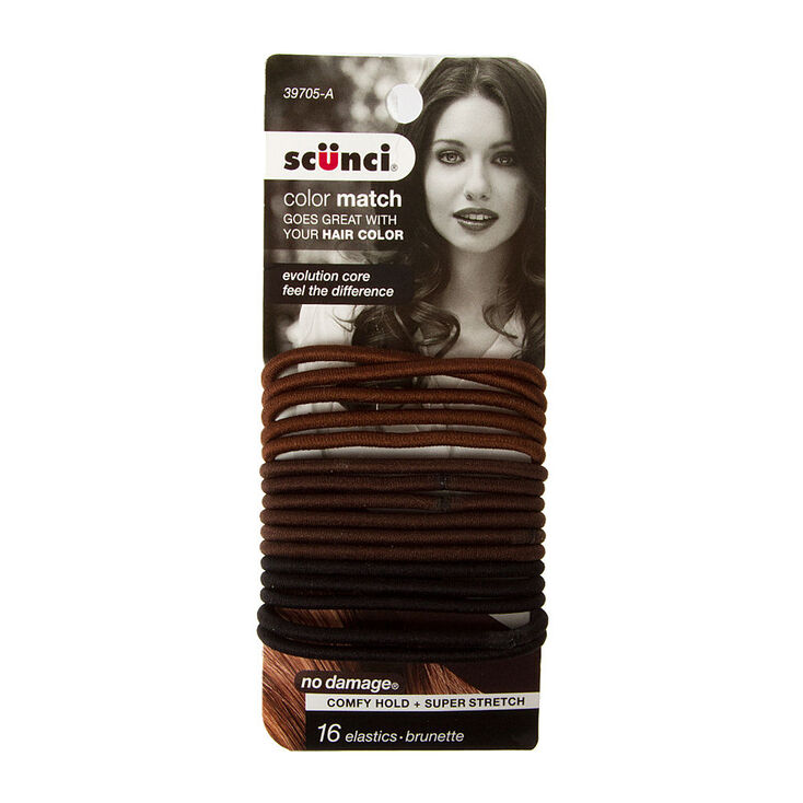 Brown Blends Hair Ties 16 Pack Icing Us