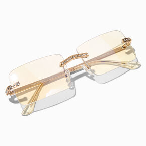 Slim Rectangle Clear Lens Frames,
