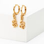 18kt Gold Plated 10MM Snake Huggie Hoop Earrings,