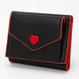 Red Heart Trifold Wallet - Black,