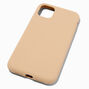 Solid Taupe Silicone Phone Case - Fits iPhone&reg; 6/7/8/SE,