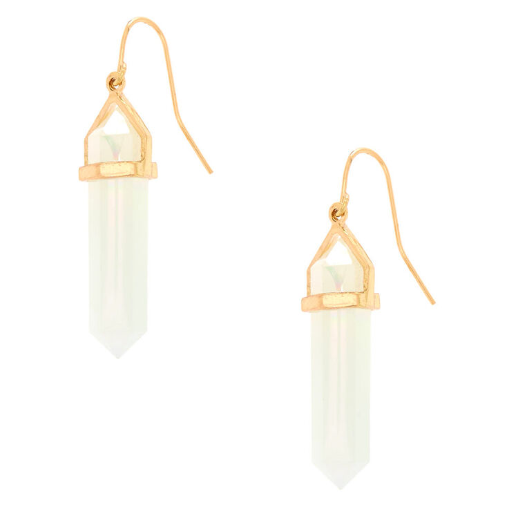 Crystal Opalescent 1.5" Drop Earrings,