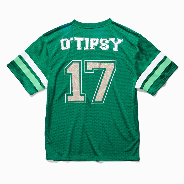 St. Patrick&#39;s Day &quot;O&#39;Tipsy&quot; Football-Style Jersey,