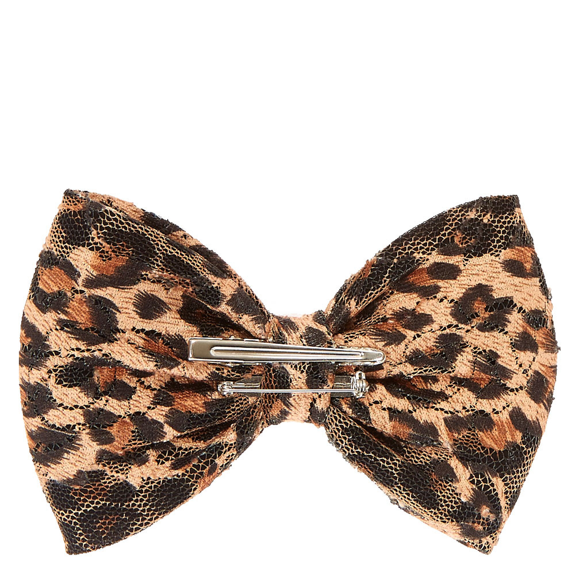 leopard print bow hair clip icing us leopard print bow hair clip icing us