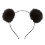 Black Pom Poms Headband,