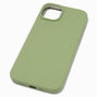 Solid Sage Green Silicone Phone Case - Fits iPhone&reg; 14 Plus,