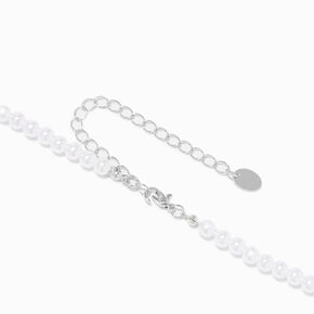 Black Mushroom Beaded Pearl Choker Necklace,