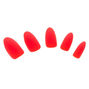 Matte Stiletto Faux Nail Set - Red, 24 Pack,