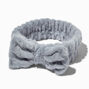 Gray Makeup Bow Headwrap,