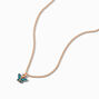 Gold-tone Butterfly Birthstone Pendant Necklace - May,