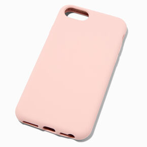 Solid Blush Pink Silicone Phone Case - Fits iPhone&reg; 6/7/8 SE,