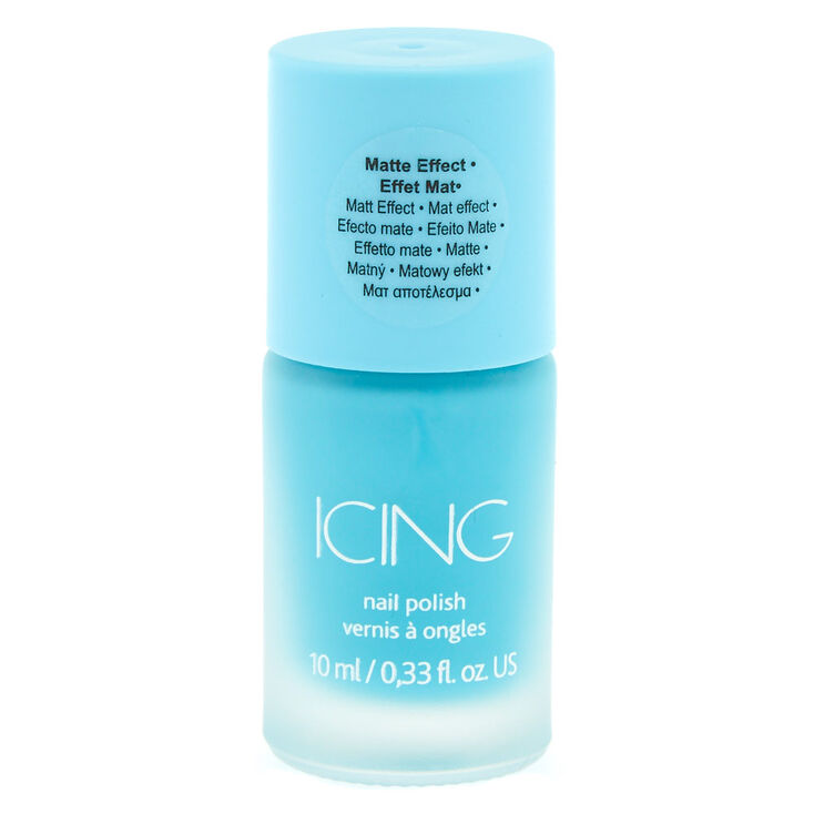 Blue Matte Nail Polish,
