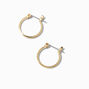 Gold 15MM Hoop Earrings,