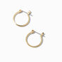 Gold-tone 15MM Hoop Earrings,