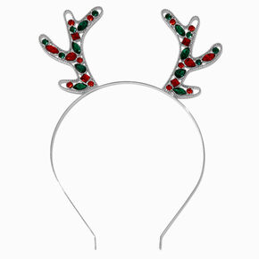Gemstone Reindeer Antler Headband,