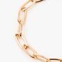 Gold Paperclip Link Chain Bracelet,