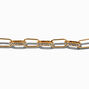 Gold-tone Toggle Embellished Chain Link Bracelet,