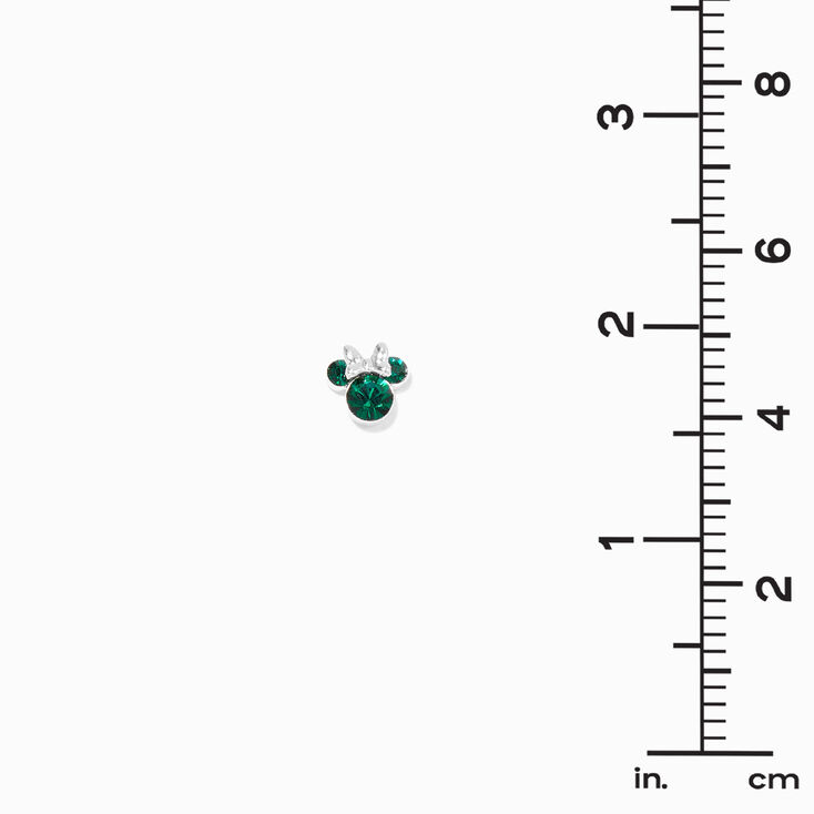 &copy;Disney Minnie Mouse Birthstone Sterling Silver Stud Earrings - May,