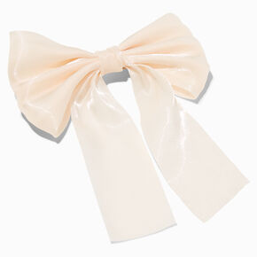 Mauve Sheer Bow Hair Clip,