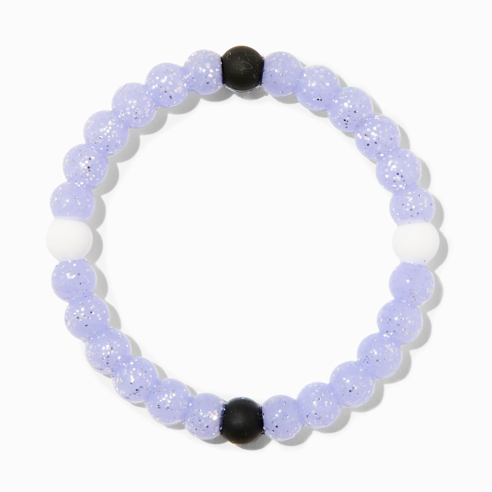 Glow In The Dark Purple Glitter Fortune Bracelet Icing US