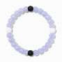 Glow In The Dark Purple Glitter Fortune Bracelet,