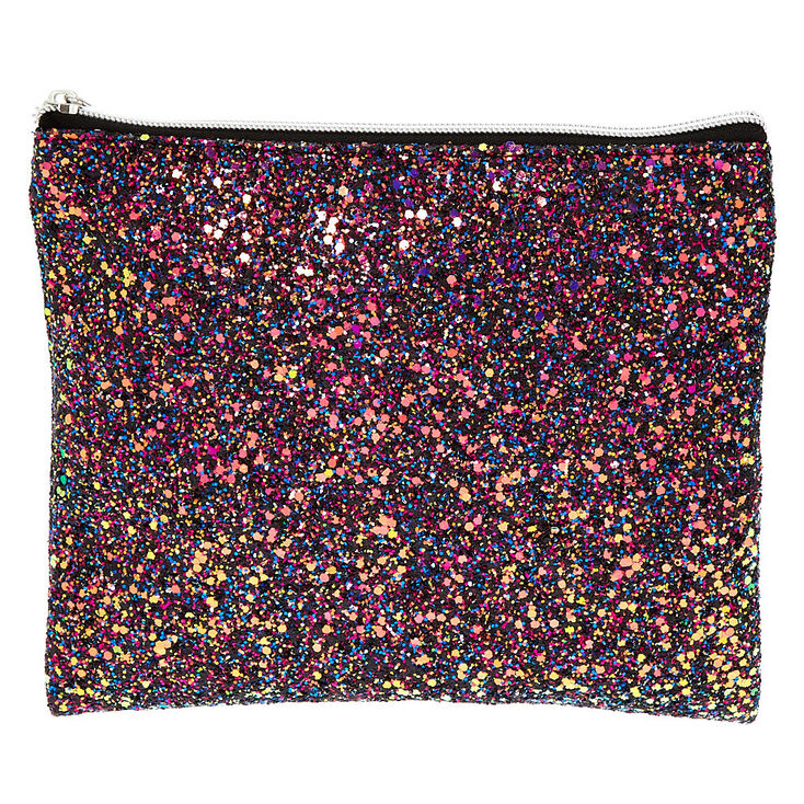 Glitter Makeup Pouch - Purple,