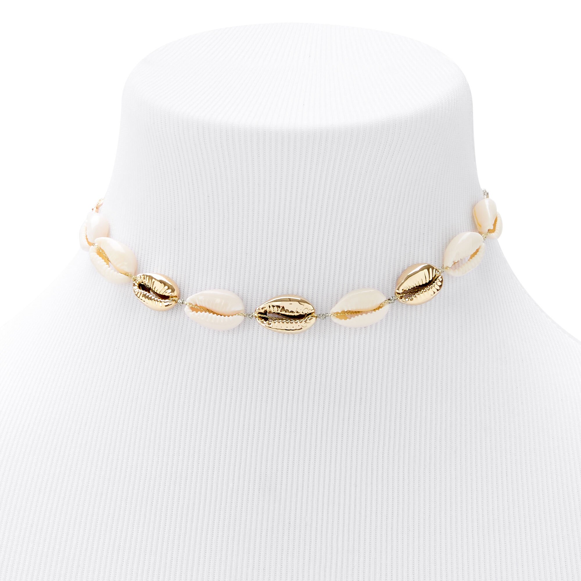 Shell choker discount necklace gold