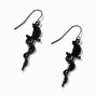 Black Dagger Snake 1&quot; Drop Earrings,