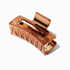 Electro Bronze Medium Rectangle Hair Claw,