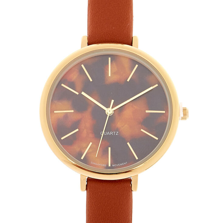 Tortoiseshell Classic Watch - Brown,