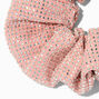 Blush Embellished Sparkle Hair Scrunchie,