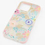 Pink Floral Clear Protective Phone Case - Fits iPhone&reg; 13/13 Pro,