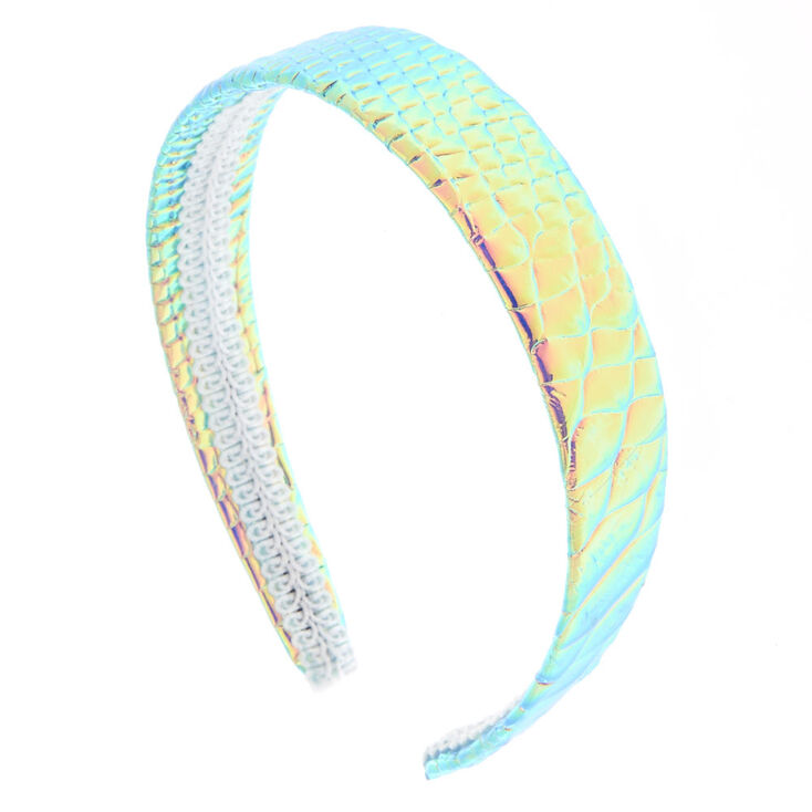 Holographic Snakeskin Headwrap,