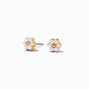Gold Pearl Daisy Stud Earrings,