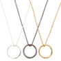 Best Friends Mixed Metal Ring Pendant Necklaces - 3 Pack,