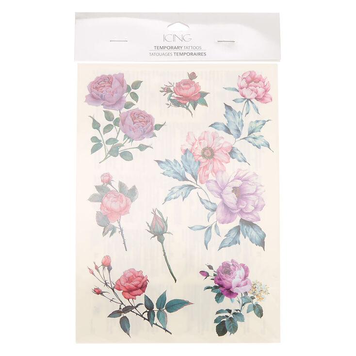 Rose Flower Temporary Tattoos,