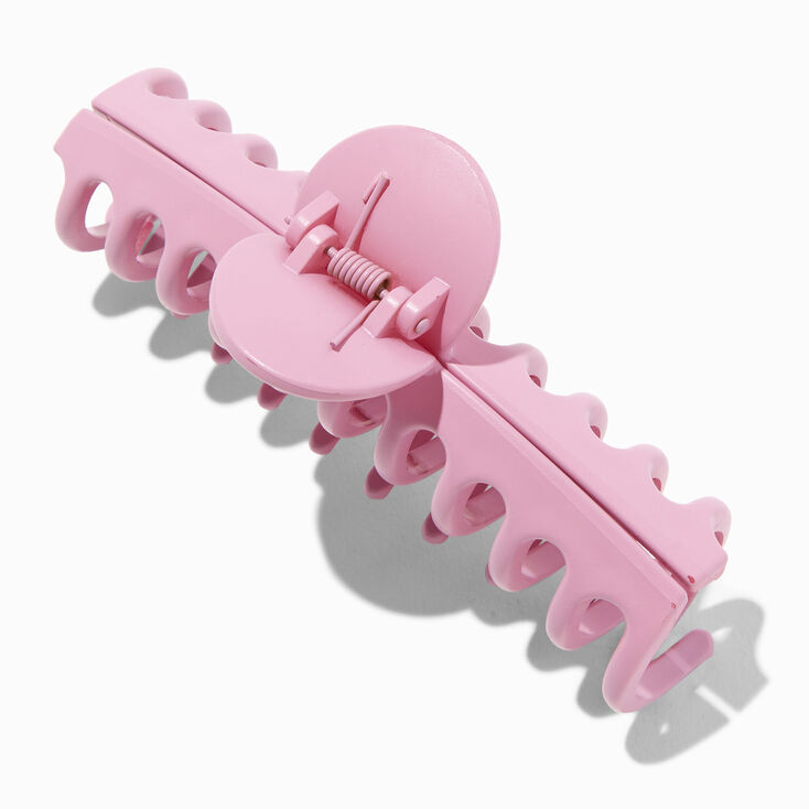 Matte Pink Large Barrel Claw CLip,