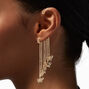 Gold-tone Butterfly Fringe Ear Cuff,