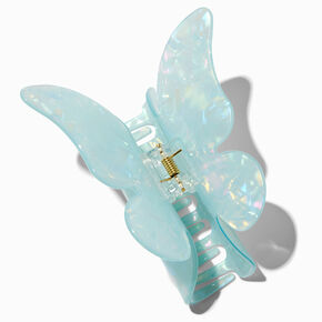 Pearlized Blue Butterfly Large Hair Claw,