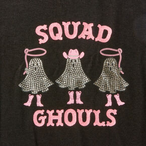 &#39;&#39;Squad Ghouls&#39;&#39; Cowgirl Ghost Halloween Tee ,